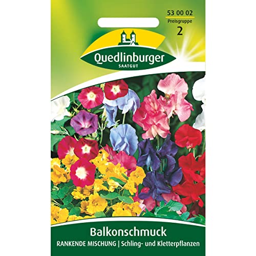 Balkonschmuck, Mischung, rankend, Samen für ca. 3 qm. von Vertriebsgesellschaft Quedlinburger Saatgut mbH