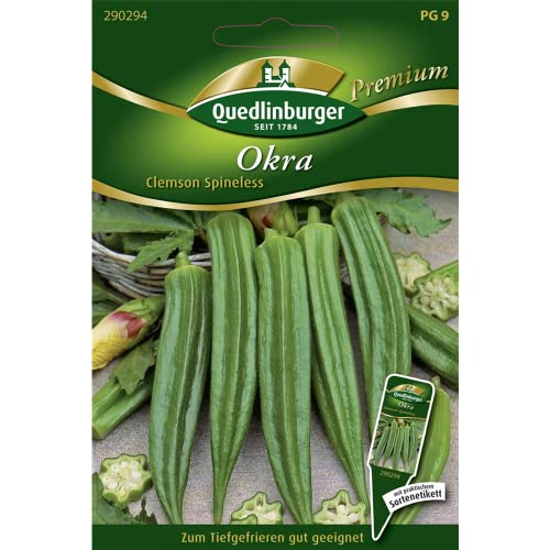 Okra, Abelmoschus esculentum, ca. 15 Samen von Vertriebsgesellschaft Quedlinburger Saatgut mbH