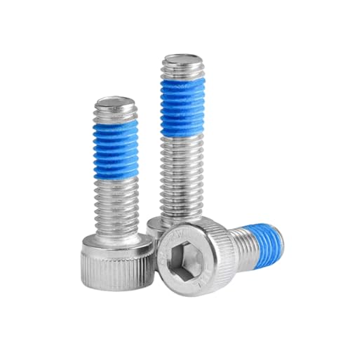 1-100 Stück M2/M2.5/M3/M4/M5/M6/M8/M10/M12/M14/M16 304 Edelstahl-Zylinderkopf-Innensechskantschrauben mit rutschfester Klebestelle, M8x10mm 1-100 Stück M2/M2.5/M3/M4/M5/M6/M8/M10/M12/M14/M16 304 Edelstahl-Zylinderkopf-Innensechskantschrauben mit rutschfester Klebestelle, M8x10mm von Veruying