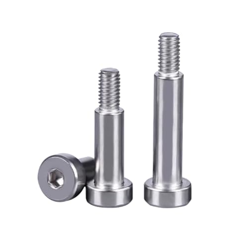 1-40 Stück M2/M2.5/M3/M4/M5/M6/M8/M10/M12 304 Edelstahl-Abhöhschrauben mit gleichhoher begrenzender Stufe, Innensechskant, 16xM12x50mm von Veruying