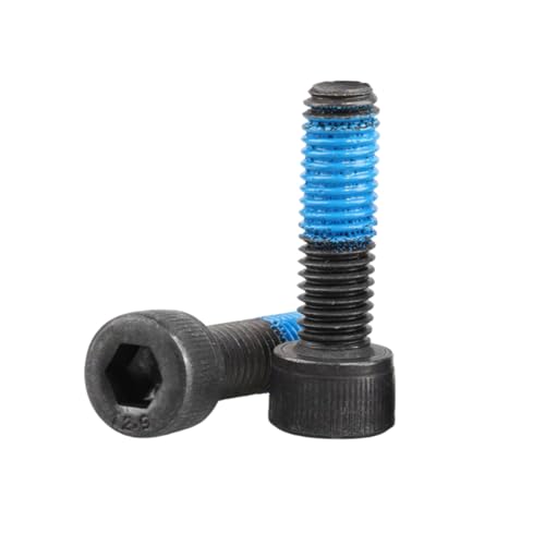 1-50 Stück M2/M2.5/M3/M4/M5/M6/M8/M10/M12/M14/M16/M18/M20/M22/M24 12.9er Hochfest-Kohlenstoffstahl-Zylinderkopf-Innensechskantschrauben mit rutschfester Klebestelle, M3x50mm 1-50 Stück M2/M2.5/M3/M4/M5/M6/M8/M10/M12/M14/M16/M18/M20/M22/M24 12.9er Hochfest-Kohlenstoffstahl-Zylinderkopf-Innensechskantschrauben mit rutschfester Klebestelle, M3x50mm von Veruying