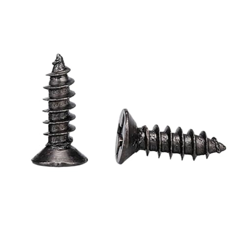 100-1000 Stück M2.3/M2.6/M3/M3.5/M4 Schwarze Selbstschneidende Senkkopf-Kreuzschlitz-Elektronik-Kleinschrauben, M3.5x16mm von Veruying