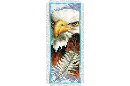 VERVACO Adler DIY Set Erwachsene Sticken Lesen Zubehör Geschenk Stickset für Anfänger Lesezeichen-Zählmusterpackung-Stickpackung im gezählten Kreuzstich, Baumwolle, Multicolor, ca. 6 x 20 cm VERVACO Adler DIY Set Erwachsene Sticken Lesen Zubehör Geschenk Stickset für Anfänger Lesezeichen-Zählmusterpackung-Stickpackung im gezählten Kreuzstich, Baumwolle, Multicolor, ca. 6 x 20 cm von Vervaco