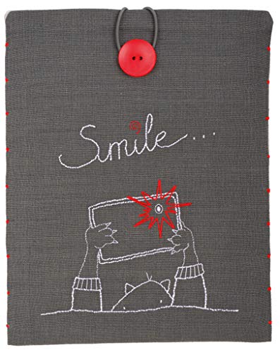 Vervaco Embroidery-Klassische Stickerei Tablet-PC Hülle, Acryl, Smile, 21 x 26cm Vervaco Embroidery-Klassische Stickerei Tablet-PC Hülle, Acryl, Smile, 21 x 26cm von Vervaco