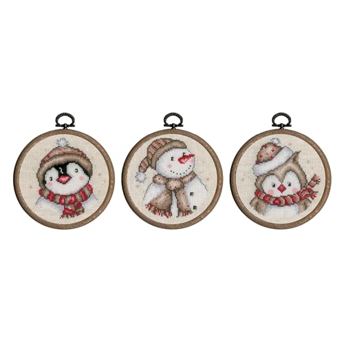 Vervaco Gezählter Kreuzstich Stickpackungen DIY Stickbilder Winter-Figuren 3er Wanddekoration Handarbeit Set für Erwachsene Zählmusterpackung ca. 10 x 10 cm Kreuzstichbilder Set Hausdeko Vervaco Gezählter Kreuzstich Stickpackungen DIY Stickbilder Winter-Figuren 3er Wanddekoration Handarbeit Set für Erwachsene Zählmusterpackung ca. 10 x 10 cm Kreuzstichbilder Set Hausdeko von Vervaco