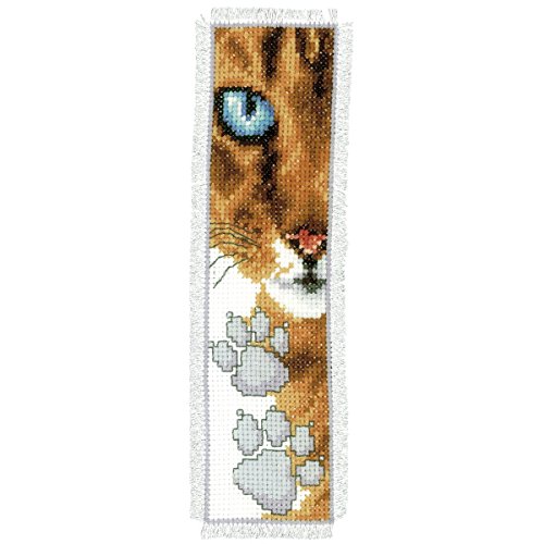 VERVACO Katze DIY Set Erwachsene Sticken Lesen Zubehör Geschenk Stickset für Anfänger Zählmusterpackung-Lesezeichen-Stickpackung im gezählten Kreuzstich, Baumwolle, Multicolor, ca. 6 x 20 cm VERVACO Katze DIY Set Erwachsene Sticken Lesen Zubehör Geschenk Stickset für Anfänger Zählmusterpackung-Lesezeichen-Stickpackung im gezählten Kreuzstich, Baumwolle, Multicolor, ca. 6 x 20 cm von Vervaco