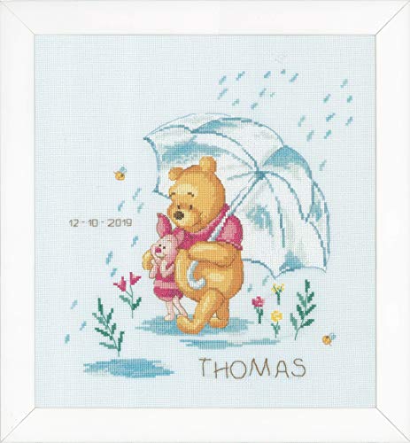 Vervaco PN-0172703 Disney Winnie Puuh Zählmusterpackung, Baumwolle, mehrfarbig, 26 x 28 cm / 10,4" x 11,2" von Vervaco