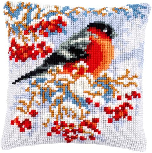 Vervaco Kreuzstich Stickpackungen Kissen Stickerei Set Anfänger Vorgedruckt Dompfaff im Winter DIY Set Kreativ Set Für Erwachseneca. 40 x 40 cm Bastelset Handwerker Haus Dekoration Vervaco Kreuzstich Stickpackungen Kissen Stickerei Set Anfänger Vorgedruckt Dompfaff im Winter DIY Set Kreativ Set Für Erwachseneca. 40 x 40 cm Bastelset Handwerker Haus Dekoration von Vervaco