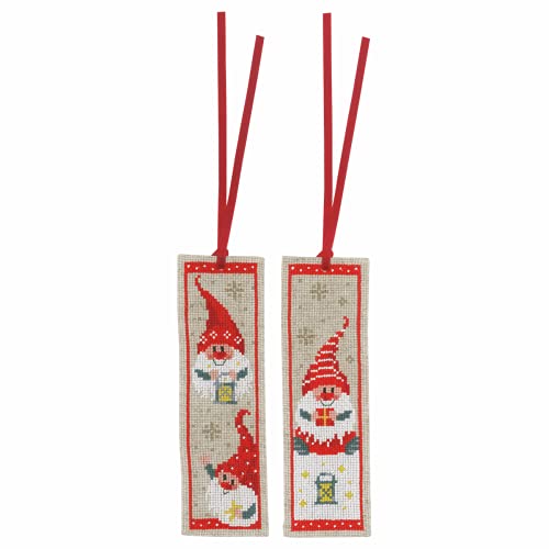 Vervaco Lesezeichen Kreuzstich Stickpackungen Gezählter Kreuzstich Set Weihnachtsgnom 2er DIY Set Erwachsene Sticken Lesen Zubehör Geschenk Zählmusterpackung ca. 6 x 20 cm Stickset für Anfänger Vervaco Lesezeichen Kreuzstich Stickpackungen Gezählter Kreuzstich Set Weihnachtsgnom 2er DIY Set Erwachsene Sticken Lesen Zubehör Geschenk Zählmusterpackung ca. 6 x 20 cm Stickset für Anfänger von Vervaco