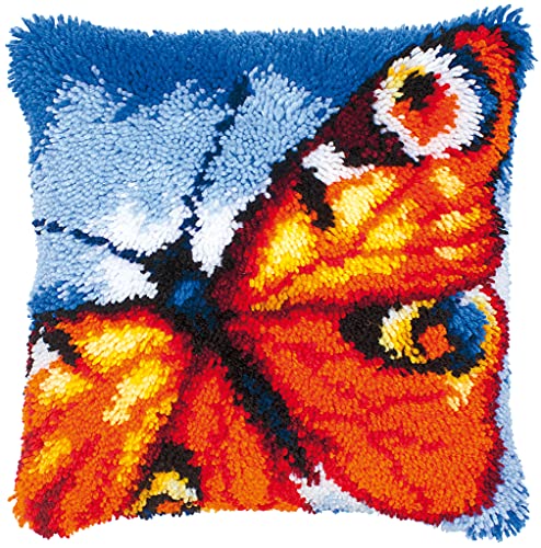 Vervaco Knüpfkissen Set Deko Kissenbezug Knüpfset für Anfänger SCHMETTERLING Basteln Erwachsene Kreativ DIY Handarbeit Kissen zum Selber Knüpfe ca. 40 x 40 cm Latch Hook Kit Knüpfhaken Set Kissen Vervaco Knüpfkissen Set Deko Kissenbezug Knüpfset für Anfänger SCHMETTERLING Basteln Erwachsene Kreativ DIY Handarbeit Kissen zum Selber Knüpfe ca. 40 x 40 cm Latch Hook Kit Knüpfhaken Set Kissen von Vervaco