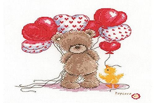 VERVACO Gezählter Kreuzstich Stickpackungen DIY Stickbilder Popcorn Schöne Ballons Wanddekoration Handarbeit Set für Erwachsene Kreatives Handwerk ca. 15 x 17 cm Kreuzstichbilder Set Hausdeko VERVACO Gezählter Kreuzstich Stickpackungen DIY Stickbilder Popcorn Schöne Ballons Wanddekoration Handarbeit Set für Erwachsene Kreatives Handwerk ca. 15 x 17 cm Kreuzstichbilder Set Hausdeko von Vervaco