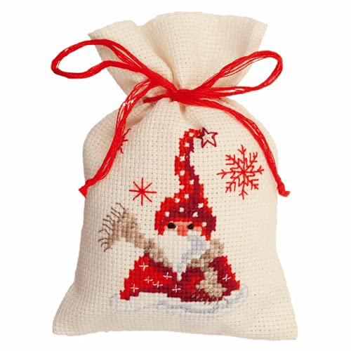 Vervaco Nikolaus mit Schal Kräutertütchen-Stickpackung im gezählten Kreuzstich, Baumwolle, Mehrfarbig, 8 x 12 x 0.3 cm Vervaco Nikolaus mit Schal Kräutertütchen-Stickpackung im gezählten Kreuzstich, Baumwolle, Mehrfarbig, 8 x 12 x 0.3 cm von Vervaco