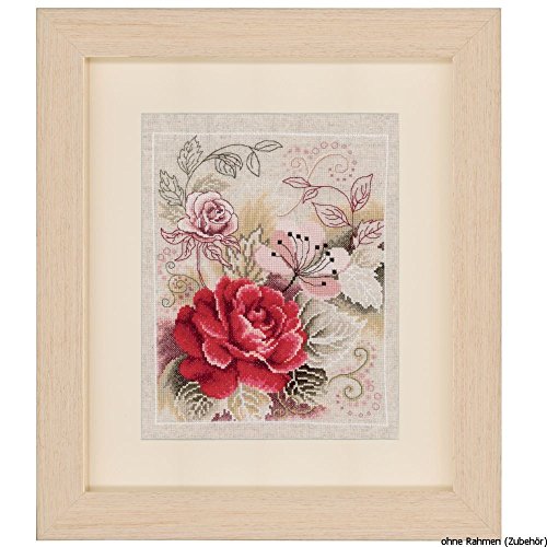 Vervaco Zählmuster Bukett mit Rose Zählmusterpackung-Stickpackung im gezählten Kreuzstich, Baumwolle, Mehrfarbig, 22 x 28 x 0.3 cm Vervaco Zählmuster Bukett mit Rose Zählmusterpackung-Stickpackung im gezählten Kreuzstich, Baumwolle, Mehrfarbig, 22 x 28 x 0.3 cm von Vervaco