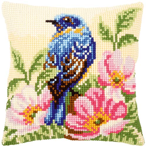 VERVACO Kreuzstich Stickpackungen Kissen Stickerei Set Anfänger Vorgedruckt Vogel auf Wilder Rose DIY Set Kreativ Set Für Erwachseneca. 40 x 40 cm Bastelset Handwerker Haus Dekoration VERVACO Kreuzstich Stickpackungen Kissen Stickerei Set Anfänger Vorgedruckt Vogel auf Wilder Rose DIY Set Kreativ Set Für Erwachseneca. 40 x 40 cm Bastelset Handwerker Haus Dekoration von Vervaco