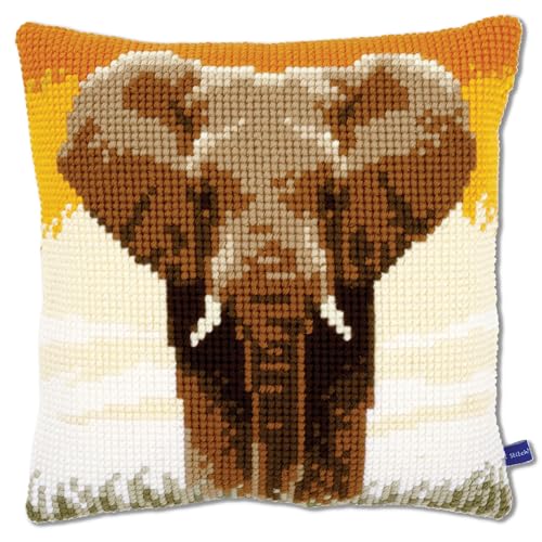 Vervaco Kreuzstich Stickpackungen Kissen Stickerei Set Anfänger Vorgedruckt Elefant in der Savanne I DIY Set Kreativ Set Für Erwachseneca. 40 x 40 cm Bastelset Handwerker Haus Dekoration Vervaco Kreuzstich Stickpackungen Kissen Stickerei Set Anfänger Vorgedruckt Elefant in der Savanne I DIY Set Kreativ Set Für Erwachseneca. 40 x 40 cm Bastelset Handwerker Haus Dekoration von Vervaco