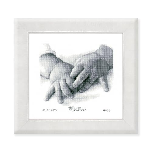 VERVACO Gezählter Kreuzstich Stickpackungen Stickset Baby Geburt Baby Hände Wanddekoration Handarbeit Set für Erwachsene Kreatives Handwerk ca. 20 x 18 cm Geburt Geschenk Hausdeko VERVACO Gezählter Kreuzstich Stickpackungen Stickset Baby Geburt Baby Hände Wanddekoration Handarbeit Set für Erwachsene Kreatives Handwerk ca. 20 x 18 cm Geburt Geschenk Hausdeko von Vervaco