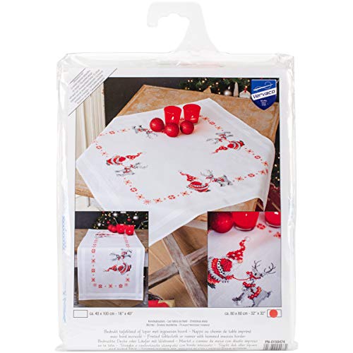 Vervaco Kreuzstich Stickpackungen Tischdecke Wichtel Stickdecken Vorgezeichnet Basteln Erwachsene Kreativ Set Vorgedruckte Decke Sticken 80 x 80 cm Stickset DIY Sticken Set Vervaco Kreuzstich Stickpackungen Tischdecke Wichtel Stickdecken Vorgezeichnet Basteln Erwachsene Kreativ Set Vorgedruckte Decke Sticken 80 x 80 cm Stickset DIY Sticken Set von Vervaco