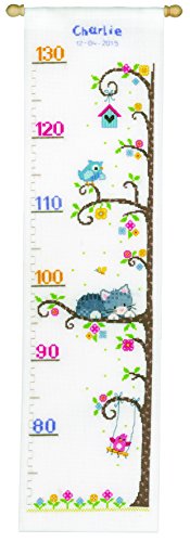 VERVACO Gezählter Kreuzstich Stickpackungen Stickset Baby Geburt Katze in Baum Wanddekoration Handarbeit Set für Erwachsene Kreatives Handwerk ca. 18 x 70 cm Geburt Geschenk Hausdeko VERVACO Gezählter Kreuzstich Stickpackungen Stickset Baby Geburt Katze in Baum Wanddekoration Handarbeit Set für Erwachsene Kreatives Handwerk ca. 18 x 70 cm Geburt Geschenk Hausdeko von Vervaco