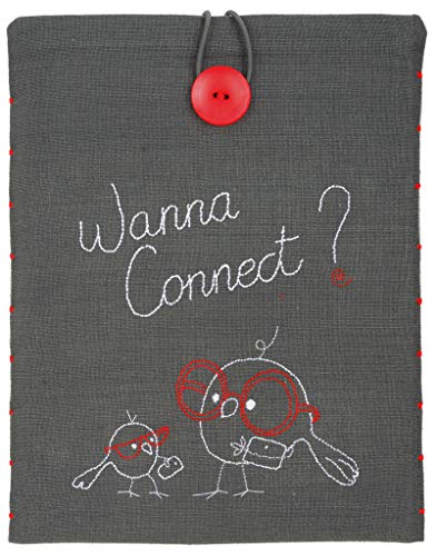 Vervaco Embroidery-Klassische Stickerei Tablet-PC Hülle, Wanna Connect, 21 x 26cm Vervaco Embroidery-Klassische Stickerei Tablet-PC Hülle, Wanna Connect, 21 x 26cm von Vervaco