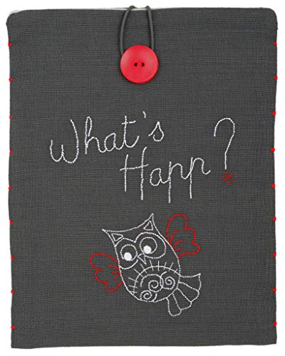 Vervaco Stickpackung I Pad Cover What's Happ Embroidery-Klassische Stickerei Tablet-PC Hülle, Baumwolle, 21 x 26cm Vervaco Stickpackung I Pad Cover What's Happ Embroidery-Klassische Stickerei Tablet-PC Hülle, Baumwolle, 21 x 26cm von Vervaco
