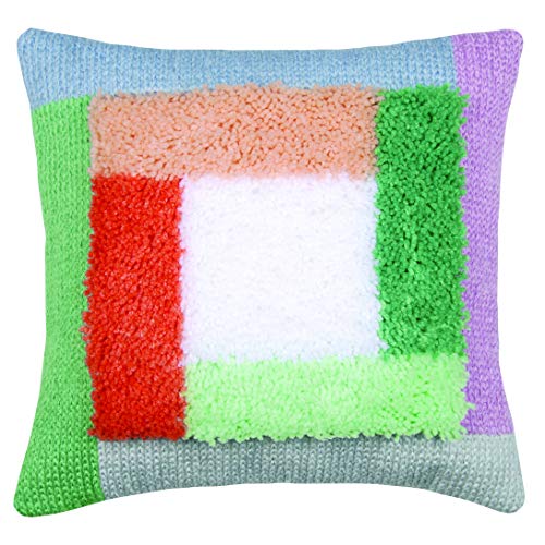 Vervaco PN-0175369 Kissen: Col-Blöcke, Acryl Polyester Baumwolle, 0, ca. 40 x 40 cm / 16" x 16" von Vervaco