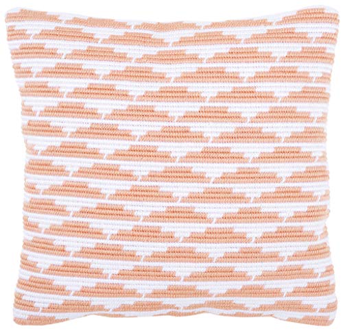 Vervaco Stickpackung Kissen Langstich Set WELLEN Schräger Spannstich Stickerei Set Anfänger Basteln Erwachsene Kreativ Set ca. 40 x 40 cm Bastelset Handwerker Handarbeit Zubehör Geschenkset von Vervaco