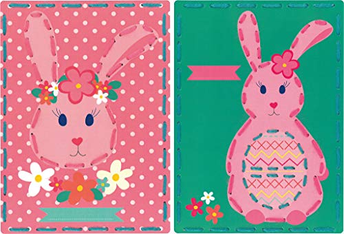 Vervaco Stickkarte für Kinder aus Karton, acryl, Rabbit with Flowers, 18.5 x 26cm Vervaco Stickkarte für Kinder aus Karton, acryl, Rabbit with Flowers, 18.5 x 26cm von Vervaco