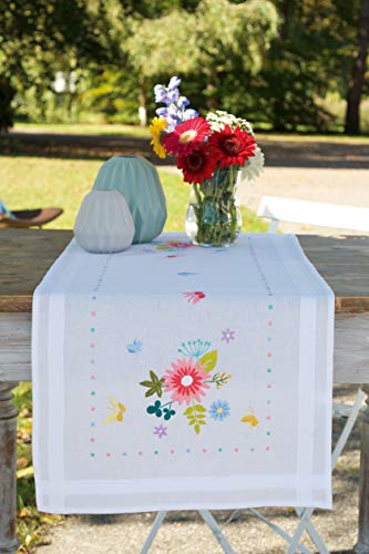 Vervaco Stickpackung Kreuzstich Set Vorgedruckt Tischläufer Frühlingsblumen Stickdecken Vorgezeichnet DIY Basteln Erwachsene Kreativ Stickläufer zum Selbersticken 40 x 100 cm Stickset Vervaco Stickpackung Kreuzstich Set Vorgedruckt Tischläufer Frühlingsblumen Stickdecken Vorgezeichnet DIY Basteln Erwachsene Kreativ Stickläufer zum Selbersticken 40 x 100 cm Stickset von Vervaco