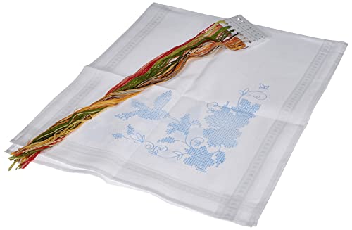Vervaco Stickpackung Kreuzstich Set Vorgedruckt Tischläufer Kolibri Stickdecken Vorgezeichnet DIY Basteln Erwachsene Kreativ Stickläufer zum Selbersticken 40 x 100 cm Stickset von Vervaco