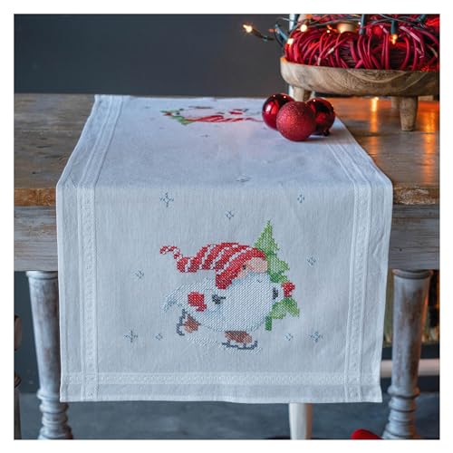 Vervaco Stickpackung Kreuzstich Set Vorgedruckt Tischläufer Weihnachtsgnome Stickdecken Vorgezeichnet DIY Basteln Erwachsene Kreativ Stickläufer zum Selbersticken 40 x 100 cm Stickset Vervaco Stickpackung Kreuzstich Set Vorgedruckt Tischläufer Weihnachtsgnome Stickdecken Vorgezeichnet DIY Basteln Erwachsene Kreativ Stickläufer zum Selbersticken 40 x 100 cm Stickset von Vervaco