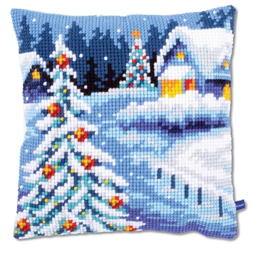 Vervaco Kreuzstich Stickpackungen Kissen Stickerei Set Anfänger Vorgedruckt Winterlandschaft DIY Set Kreativ Set Für Erwachsene Dekoratives Kissen ca. 40 x 40 cm Bastelset Handwerker Haus Dekoration Vervaco Kreuzstich Stickpackungen Kissen Stickerei Set Anfänger Vorgedruckt Winterlandschaft DIY Set Kreativ Set Für Erwachsene Dekoratives Kissen ca. 40 x 40 cm Bastelset Handwerker Haus Dekoration von Vervaco