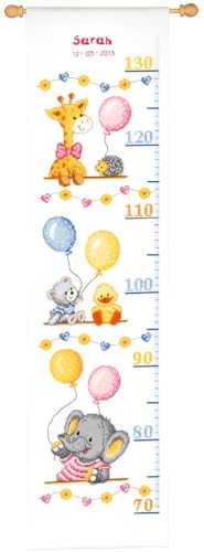 VERVACO Gezählter Kreuzstich Stickpackungen Höhendiagramm Kinder Feier zur Geburt Wanddekoration Handarbeit Set für Erwachsene Kreatives Handwerk ca. 18 x 70 cm Kreuzstichbilder Set Hausdeko VERVACO Gezählter Kreuzstich Stickpackungen Höhendiagramm Kinder Feier zur Geburt Wanddekoration Handarbeit Set für Erwachsene Kreatives Handwerk ca. 18 x 70 cm Kreuzstichbilder Set Hausdeko von Vervaco
