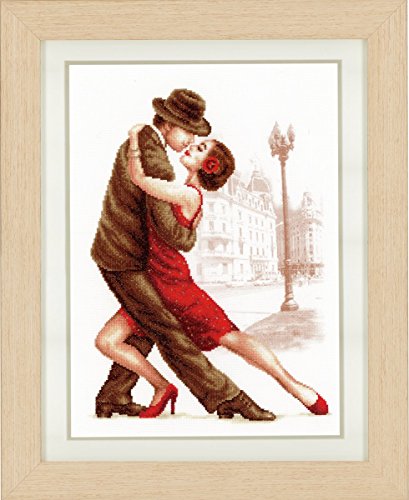 VERVACO Gezählter Kreuzstich Stickpackungen DIY Stickbilder Hintergrund Tango Wanddekoration Handarbeit Set für Erwachsene Kreatives Handwerk ca. 28 x 38 cm Kreuzstichbilder Set Hausdeko VERVACO Gezählter Kreuzstich Stickpackungen DIY Stickbilder Hintergrund Tango Wanddekoration Handarbeit Set für Erwachsene Kreatives Handwerk ca. 28 x 38 cm Kreuzstichbilder Set Hausdeko von Vervaco