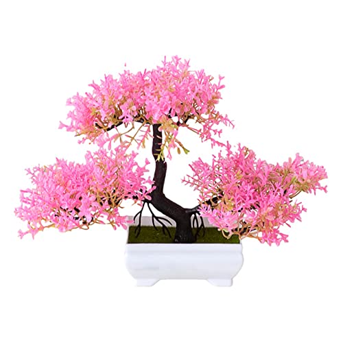 Verve Jelly Bonsai Baum Künstlich Künstliche Pflanzen Kunstpflanze Pflanze Künstliche Bonsai-Baum Pflanzen Kunstbaum Home Office Simulation Topfpflanze Garden Deko Feng Shui Lucky Deko von Verve Jelly