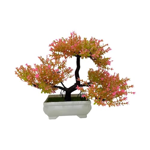 Verve Jelly Künstlicher Bonsai-Baum Gefälschte Pflanzendekoration Künstliche Zimmerpflanzen in Töpfen Bonsai-Kiefernpflanze 18 cm hoch für die Hauptdekoration als Desktop-Display von Verve Jelly