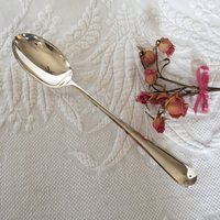 Jahrgang Gerity Silberplatte G48 Löffel in Silber Stoffbeutel. Repro. 18. Jahrhundert Museumsstück 1740 Von James Wilkas, London von VeryVictorianStudio