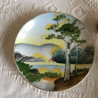 Vintage Handbemalte Ucagco China Kleiner Wandteeller. Zwei Designs, Wähle Bilder 1-4 Oder 5-8. Die Zweite Ist Geschildert Handgemalt Japan von VeryVictorianStudio