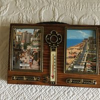 Vintage Schlüsselbügel Thermometer Souvenir Plakette. Torremolinos Costa Del Sol Schlüssel Und 6 Haken Schlüsselhalter Wandplakette von VeryVictorianStudio