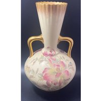 Vintage Frühe Adderley Zwei Umschlag Blumen Vase Gold Vergoldet Made in England von VeryVintageShopLife