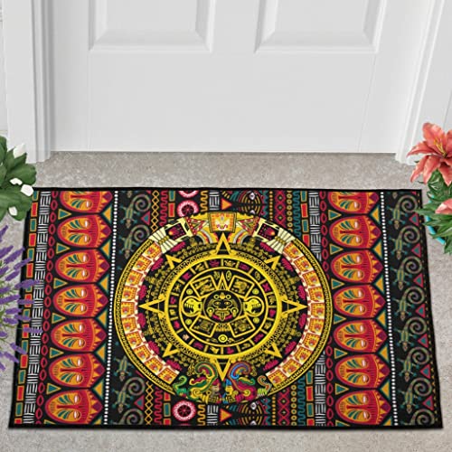 Veryday Aztekisch Maya Kalender Fußmatte Türmatte Eingangsmatte Fußabtreter Fußabstreifer Türvorleger Schmutzfangmatte Sauberlaufmatte Haustürmatte für Innenbereich Multicolor 40x60cm Veryday Aztekisch Maya Kalender Fußmatte Türmatte Eingangsmatte Fußabtreter Fußabstreifer Türvorleger Schmutzfangmatte Sauberlaufmatte Haustürmatte für Innenbereich Multicolor 40x60cm von Veryday