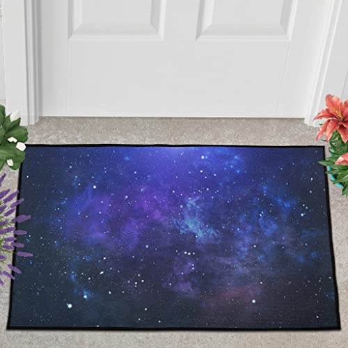 Veryday Universum Galaxie Fußmatte Türmatte Eingangsmatte Fußabtreter Fußabstreifer Türvorleger Schmutzfangmatte Sauberlaufmatte Haustürmatte für Innenbereich White 50x80cm von Veryday