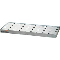 Steinbock® Kleingebindewanne, aus Stahl, verzinkt, HxBxT 60 x 940 x 370 mm, Auffangvolumen 11 Liter, inkl. Lochblech-Rost von Steinbock®