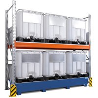 Combi-Regal 3 K6-I, für 6 IBC à 1.000 l, inkl. lackierter 1.000-l-Auffangwanne, GF von Denios