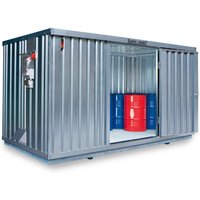 SAFE Tank Gefahrstoffcontainer 1350 CONTROL, automatisierte Explosionsschutzeinrichtung für höchste Energieeffizienz u. Sicherheit, Maße außen 4350x2170x2300 mm, Einzelflügeltür, mittig in der 4 m Seite, Lagerfläche 8 m² SAFE Tank Gefahrstoffcontainer 1350 CONTROL, automatisierte Explosionsschutzeinrichtung für höchste Energieeffizienz u. Sicherheit, Maße außen 4350x2170x2300 mm, Einzelflügeltür, mittig in der 4 m Seite, Lagerfläche 8 m² von SAFE Tank