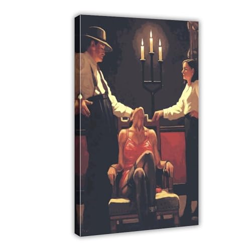 Jack Vettriano Poster 39 Leinwand Poster Schlafzimmer Dekor Sport Landschaft Büro Zimmer Dekor Geschenk Rahmenstil 40 x 60 cm von VesFy