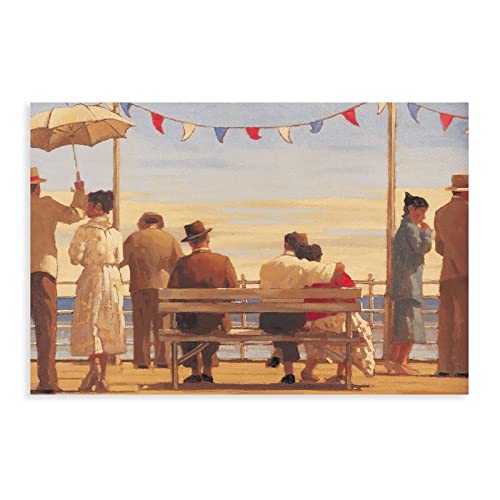 Jack Vettriano Poster auf Leinwand, Wandkunst, Dekor, Bild, Gemälde für Wohnzimmer, Schlafzimmer, Dekoration, ungerahmt, 60 x 90 cm, 10 Stück von VesFy