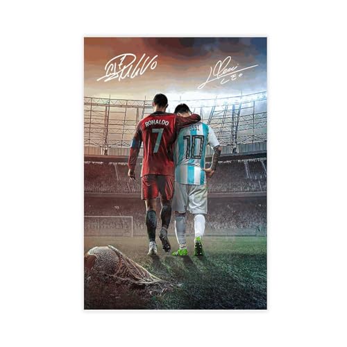 Sportstar Lionel Messi Poster 31 Leinwand Poster Schlafzimmer Dekor Sport Landschaft Büro Zimmer Dekor Geschenk Unrahmen-Stil 20 x 30 cm von VesFy