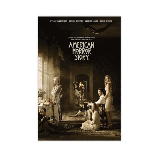 VesFy American Horror Story Poster 9 Leinwand Poster Wandkunst Dekor Druck Bild Gemälde für Wohnzimmer Schlafzimmer Dekoration ungerahmt 40 x 60 cm von VesFy