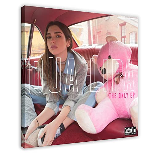 VesFy Sänger Songwriter Model Dua Lipa Poster 57 Leinwand Poster Wandkunst Dekor Druck Bild Gemälde für Wohnzimmer Schlafzimmer Dekoration Rahmenstil 40 x 40 cm von VesFy