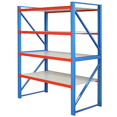 Vesalia Profi Steckregal 204 cm Hoch - 80 cm Tiefe (Hauptregal - Tiefe 80 cm - Breite 120 cm) von Vesalia